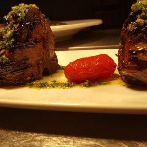 Bar Grilled lamb t-bone gremolata