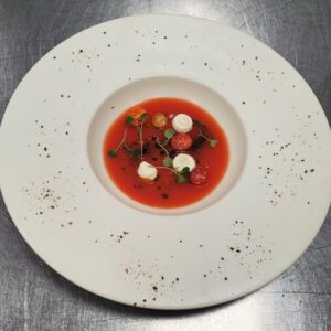 Tomto gelee-whipped feta