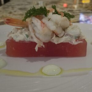 crab compressed watermelon